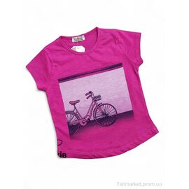 Фотография Футболка детская Лето 1030 малиновий (5 шт. р.сетка 3-7) "Kids-modnik" недорого оптом от прямого поставщика