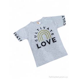 Фотография Футболка детская Лето 20304 св.сірий (4 шт. р.сетка 9-12) "Kids-modnik" недорого оптом от прямого поставщика