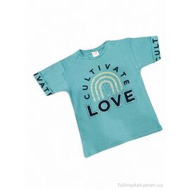 Фотография Футболка детская Лето 20304 бірюзовий (4 шт. р.сетка 9-12) "Kids-modnik" недорого оптом от прямого поставщика