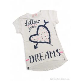 Фотография Футболка детская Лето 1049 білий (3 шт. р.сетка 5-7) "Kids-modnik" недорого оптом от прямого поставщика