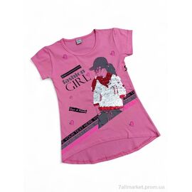 Фотография Футболка детская Лето 1060 рожевий (4 шт. р.сетка 9-12) "Kids-modnik" недорого оптом от прямого поставщика