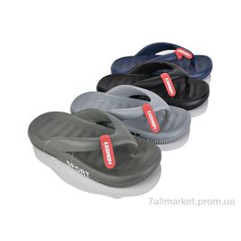 Фотография Вьетнамки мужские Лето Вьетнамки М 537 mix (12 пар р.40-45) "Progress" недорого оптом от прямого поставщика