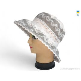 Капелюх жіночий Літо 0016 мереживо (5 шт. р.сітка56-62) "Mabi" недорого оптом від прямого постачальника