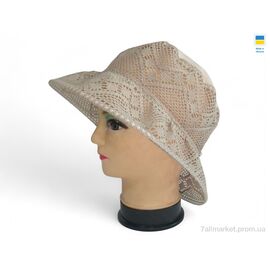 Капелюх жіночий Літо 0020 мереживо (5 шт. р.сітка56-62) "Mabi" недорого оптом від прямого постачальника