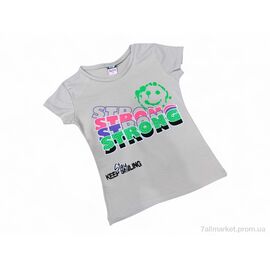 Фотография Футболка детская Лето 11006 капучіно (4 шт. р.сетка 5-8) "Kids-modnik" недорого оптом от прямого поставщика