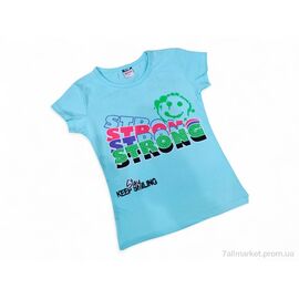 Фотография Футболка детская Лето 11006 бірюзовий (4 шт. р.сетка 5-8) "Kids-modnik" недорого оптом от прямого поставщика
