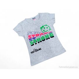 Футболка дитяча Літо 11006 св.сірий (4 шт. р.сітка5-8) "Kids-modnik" недорого оптом від прямого постачальника