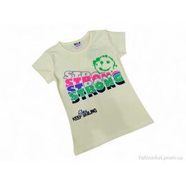 Футболка дитяча Літо 11006 жовтий (4 шт. р.сітка5-8) "Kids-modnik" недорого оптом від прямого постачальника