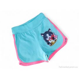 Фотография Шорты детские Лето 1733-1 бірюзовий (4 шт. р.сетка 5-8) "Kids-modnik" недорого оптом от прямого поставщика