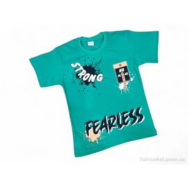 Фотография Футболка детская Лето 9717 зелений (5 шт. р.сетка 4-8) "Kids-modnik" недорого оптом от прямого поставщика