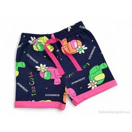 Фотография Шорты детские Лето 4838 синьо-рожевий (5 шт. р.сетка 3-7) "Kids-modnik" недорого оптом от прямого поставщика