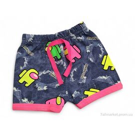 Фотография Шорты детские Лето 4838 сіро-рожевий (5 шт. р.сетка 3-7) "Kids-modnik" недорого оптом от прямого поставщика