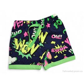 Фотография Шорты детские Лето 4838-1 синьо-зелений (5 шт. р.сетка 3-7) "Kids-modnik" недорого оптом от прямого поставщика