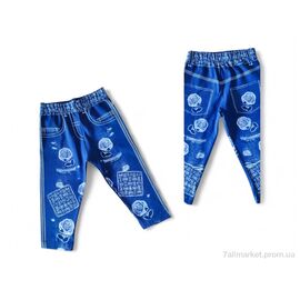 Фотография Капри детские Лето 1160 джинсовий (5 шт. р.сетка 3-7) "Kids-modnik" недорого оптом от прямого поставщика