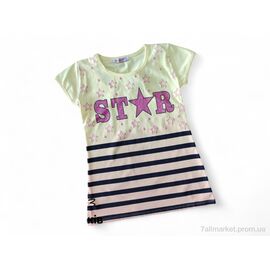 Фотография Футболка детская Лето 7743 жовтий (4 шт. р.сетка 9-12) "Kids-modnik" недорого оптом от прямого поставщика