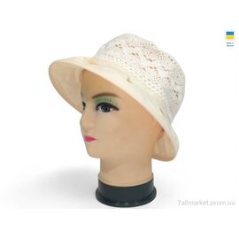 Фотография Шляпа женская Лето 0101 бежевий (5 шт. р.сетка 56-62) "Mabi" недорого оптом от прямого поставщика
