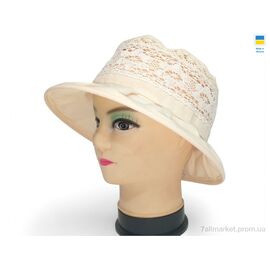 Фотография Шляпа женская Лето 0099 бежевий (5 шт. р.сетка 56-62) "Mabi" недорого оптом от прямого поставщика