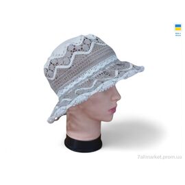 Фотография Шляпа женская Лето 0234 бежевий (3 шт. р.сетка 56-62) "Mabi" недорого оптом от прямого поставщика