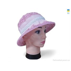 Фотография Шляпа женская Лето 0242 рожевий (3 шт. р.сетка 56-62) "Mabi" недорого оптом от прямого поставщика