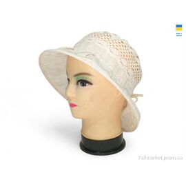 Фотография Шляпа женская Лето 0250 бежевий (3 шт. р.сетка 56-62) "Mabi" недорого оптом от прямого поставщика