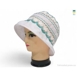Фотография Шляпа женская Лето 0251 білий (3 шт. р.сетка 56-62) "Mabi" недорого оптом от прямого поставщика