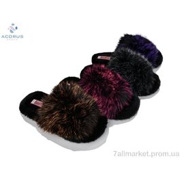 Тапки жіночі для будинку Весна/осінь 8176 mix (12 пар р.36-41) "Acorus" недорого оптом від прямого постачальника