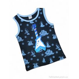 Фотография Майка детская Лето 8033 чорний (4 шт. р.сетка 5-8) "Kids-modnik" недорого оптом от прямого поставщика