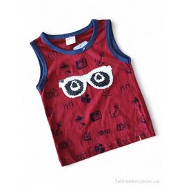 Фотография Майка детская Лето 8030 бордовий (4 шт. р.сетка 2-5) "Kids-modnik" недорого оптом от прямого поставщика