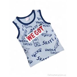 Фотография Майка детская Лето 8032 сірий (4 шт. р.сетка 2-5) "Kids-modnik" недорого оптом от прямого поставщика