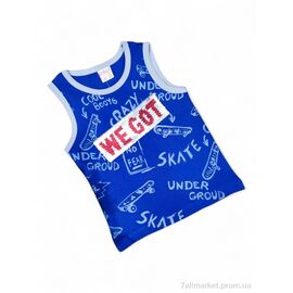 Фотография Майка детская Лето 8032 електрик (4 шт. р.сетка 2-5) "Kids-modnik" недорого оптом от прямого поставщика