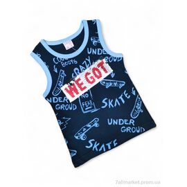 Фотография Майка детская Лето 8032 чорний (4 шт. р.сетка 2-5) "Kids-modnik" недорого оптом от прямого поставщика