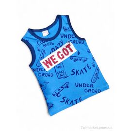 Фотография Майка детская Лето 8032 синій (4 шт. р.сетка 2-5) "Kids-modnik" недорого оптом от прямого поставщика