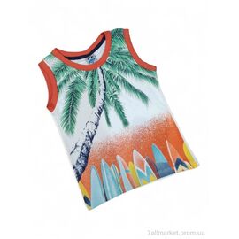 Фотография Майка детская Лето 3461 білий (4 шт. р.сетка 2-8) "Kids-modnik" недорого оптом от прямого поставщика