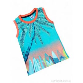 Фотография Майка детская Лето 3461 бірюзовий (4 шт. р.сетка 2-8) "Kids-modnik" недорого оптом от прямого поставщика