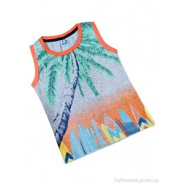 Майка дитяча Літо 3461 сірий (4 шт. р.сітка2-8) "Kids-modnik" недорого оптом від прямого постачальника