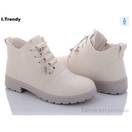 Черевики жіночі стильні Весна/осінь BK79-2beige (8 пар р.36-41) "Trendy" недорого оптом від прямого постачальника