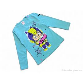 Батник дитячий Весна/осінь 4104 бірюзовий (4 шт. р.сітка5-8) "Kids-modnik" недорого оптом від прямого постачальника