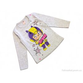 Батник дитячий Весна/осінь 4104 св.сірий (4 шт. р.сітка5-8) "Kids-modnik" недорого оптом від прямого постачальника