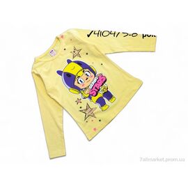 Батник дитячий Весна/осінь 4104 жовтий (4 шт. р.сітка5-8) "Kids-modnik" недорого оптом від прямого постачальника