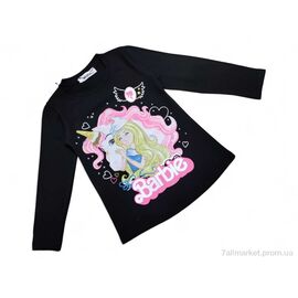 Батник дитячий Весна/осінь 7400 чорний Barbie (4 шт. р.сітка5-8) "Kids-modnik" недорого оптом від прямого постачальника