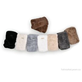 Фотография Митенки женские Зима M22-08 (норка) mix (12 шт. р.сетка One size) "TUZZI" недорого оптом от прямого поставщика