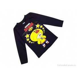 Батник дитячий Весна/осінь 7181 чорний (5 шт. р.сітка4-8) "Kids-modnik" недорого оптом від прямого постачальника