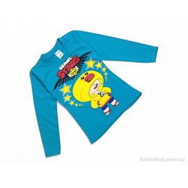 Батник дитячий Весна/осінь 7181 бірюзовий (5 шт. р.сітка4-8) "Kids-modnik" недорого оптом від прямого постачальника