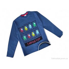 Батник дитячий Весна/осінь 4390 синій (4 шт. р.сітка7-10) "Kids-modnik" недорого оптом від прямого постачальника