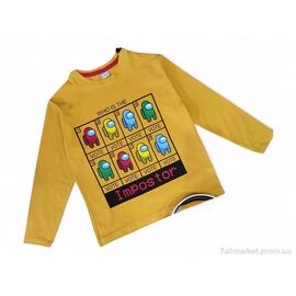 Батник дитячий Весна/осінь 4390 гірчичний (4 шт. р.сітка7-10) "Kids-modnik" недорого оптом від прямого постачальника