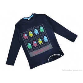 Батник дитячий Весна/осінь 4390 т.синій (4 шт. р.сітка7-10) "Kids-modnik" недорого оптом від прямого постачальника