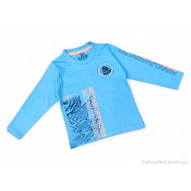 Батник дитячий Весна/осінь 725 блакитний (5 шт. р.сітка8-12) "Kids-modnik" недорого оптом від прямого постачальника