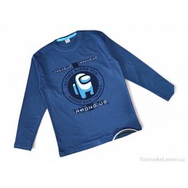 Батник дитячий Весна/осінь 4391 синій міньйон (4 шт. р.сітка11-14) "Kids-modnik" недорого оптом від прямого постачальника