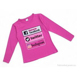 Батник дитячий Весна/осінь 4105 малиновий twitter (4 шт. р.сітка9-12) "Kids-modnik" недорого оптом від прямого постачальника