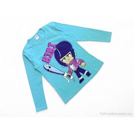 Батник дитячий Весна/осінь 4105 бірюзовий (4 шт. р.сітка9-12) "Kids-modnik" недорого оптом від прямого постачальника